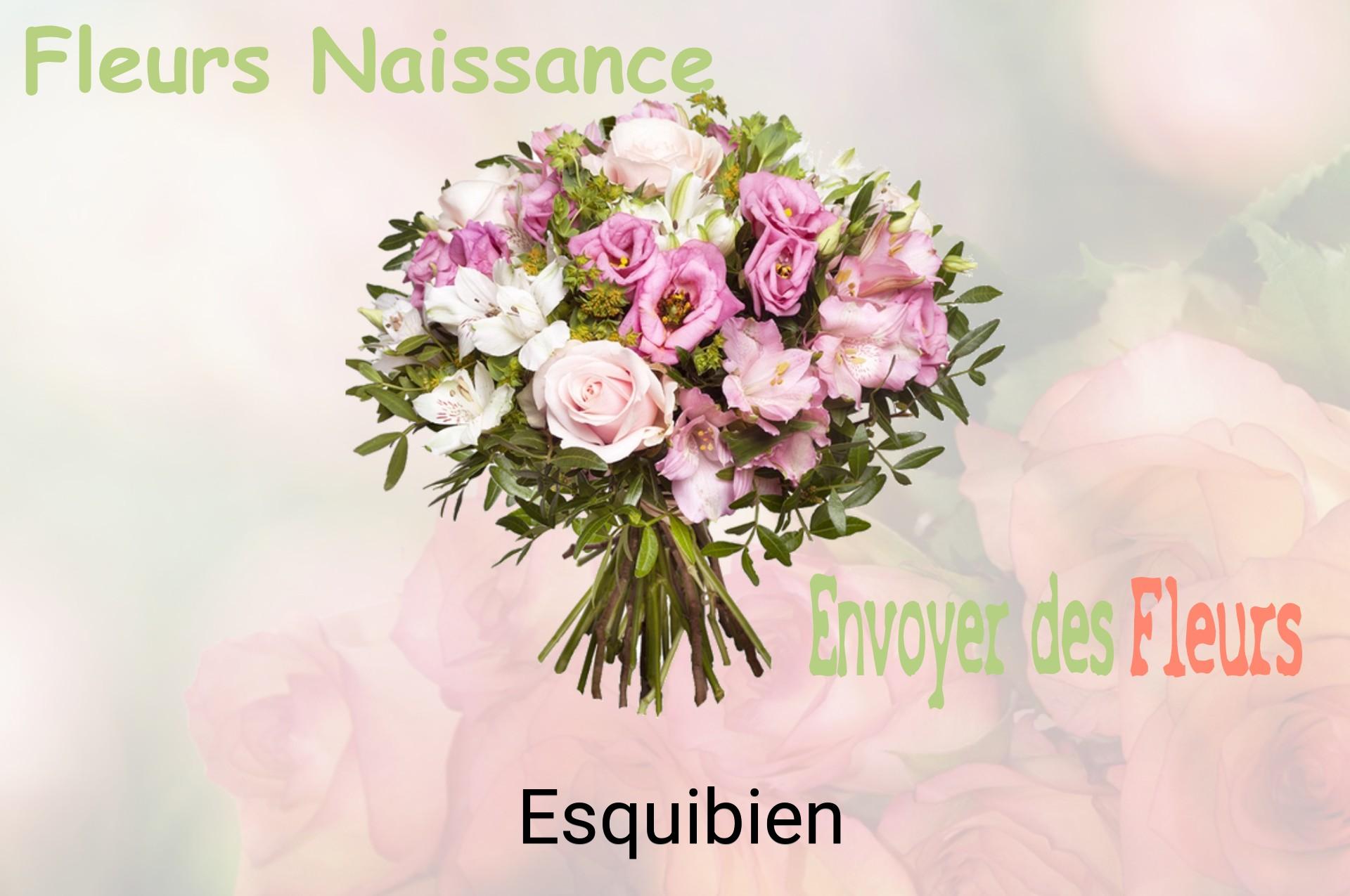 Bouquet de fleurs de naissance livré à Esquibien